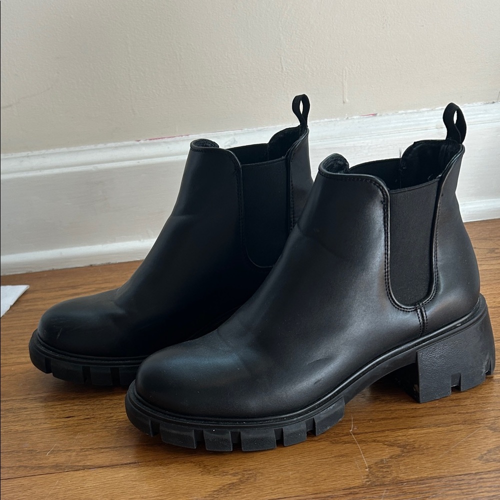 Steve Madden Black Ankle Boots
